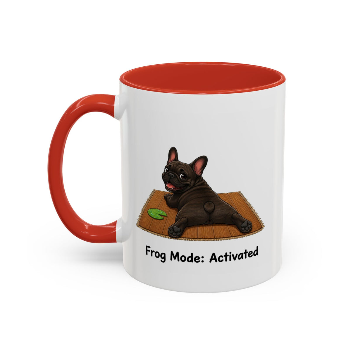 Frog Mode Mug - French Bulldog - Brindle