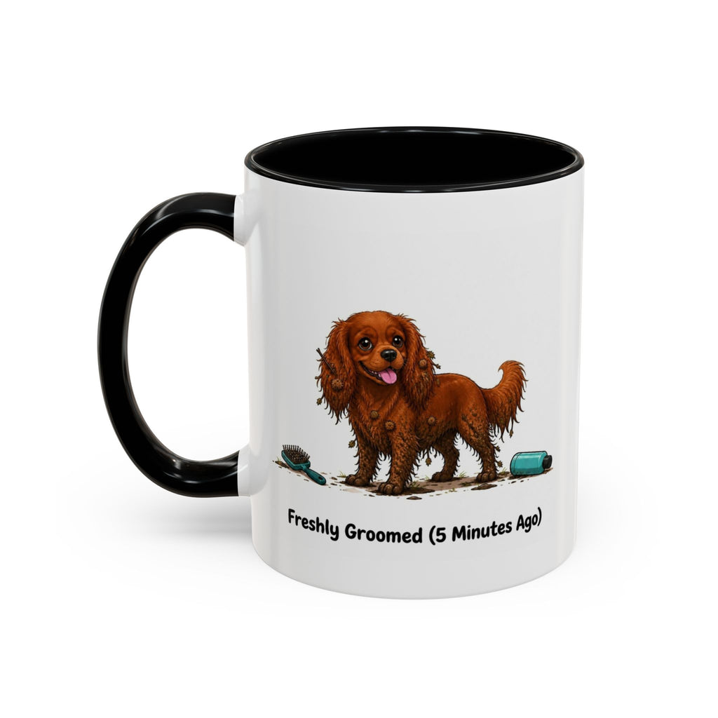 Freshly Groomed Mug - Cavalier King Charles Spaniel - Ruby