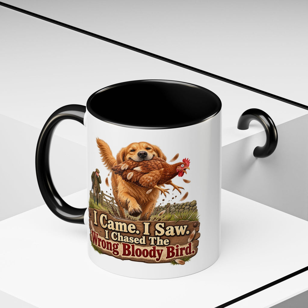Funny Golden Retriever Mug - I Came I Saw I Chased the Wrong Bloody Bird, Gundog Owner Gift, Shooting Dog Lover Coffee Mug, 11oz