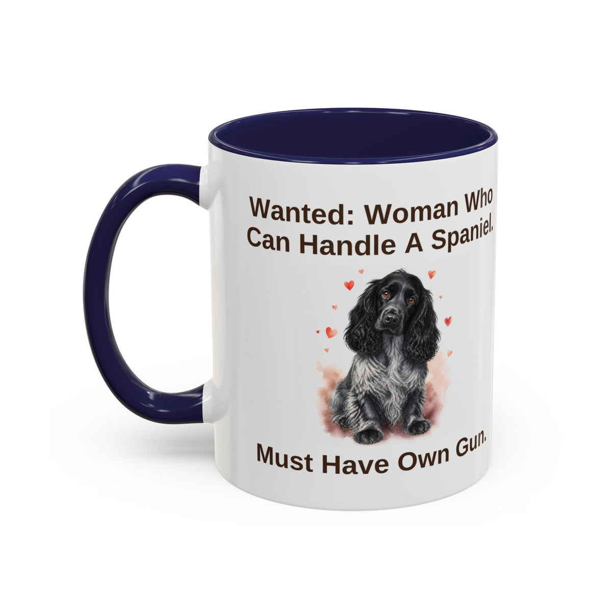 Wanted Mug - Cocker Spaniel - Blue Roan - Woman