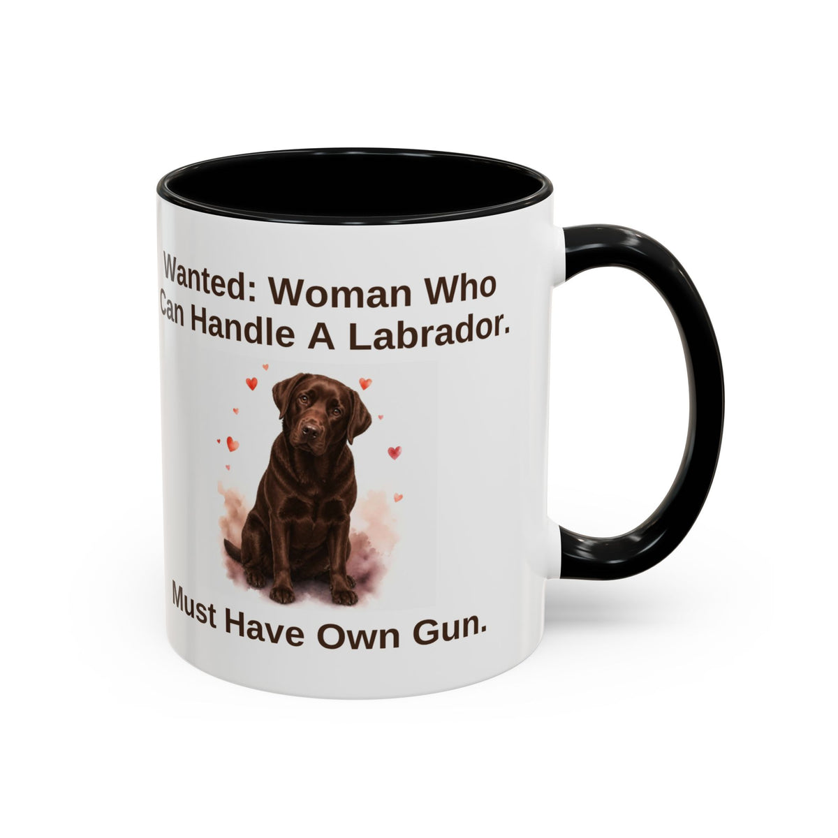 Wanted Mug - Labrador - Chocolate - Woman