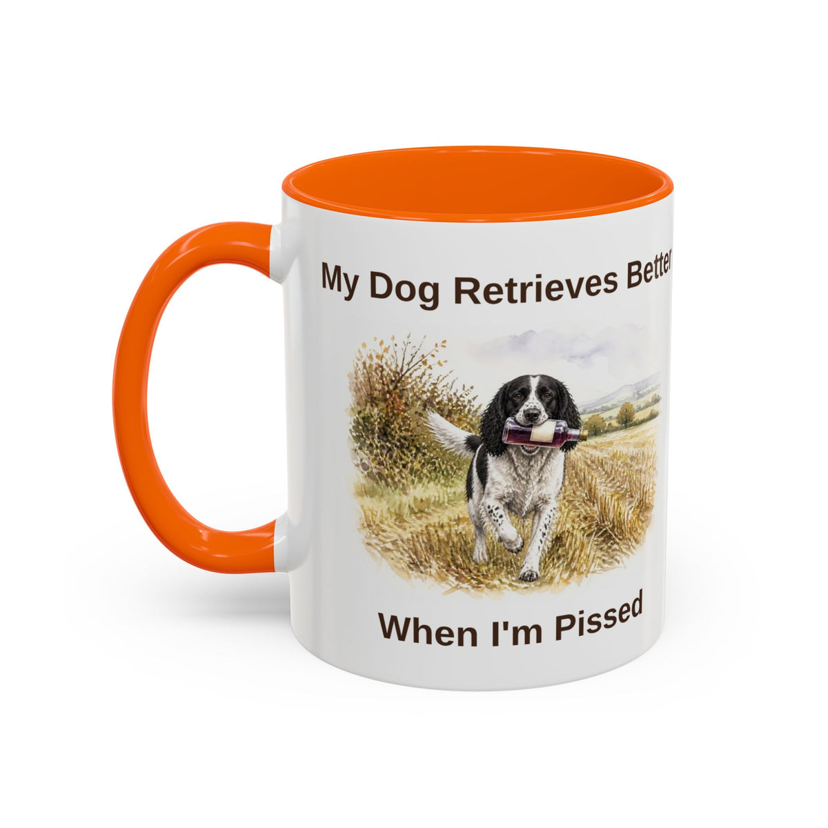 Retrieves Better Mug - Springer Spaniel - Black & White