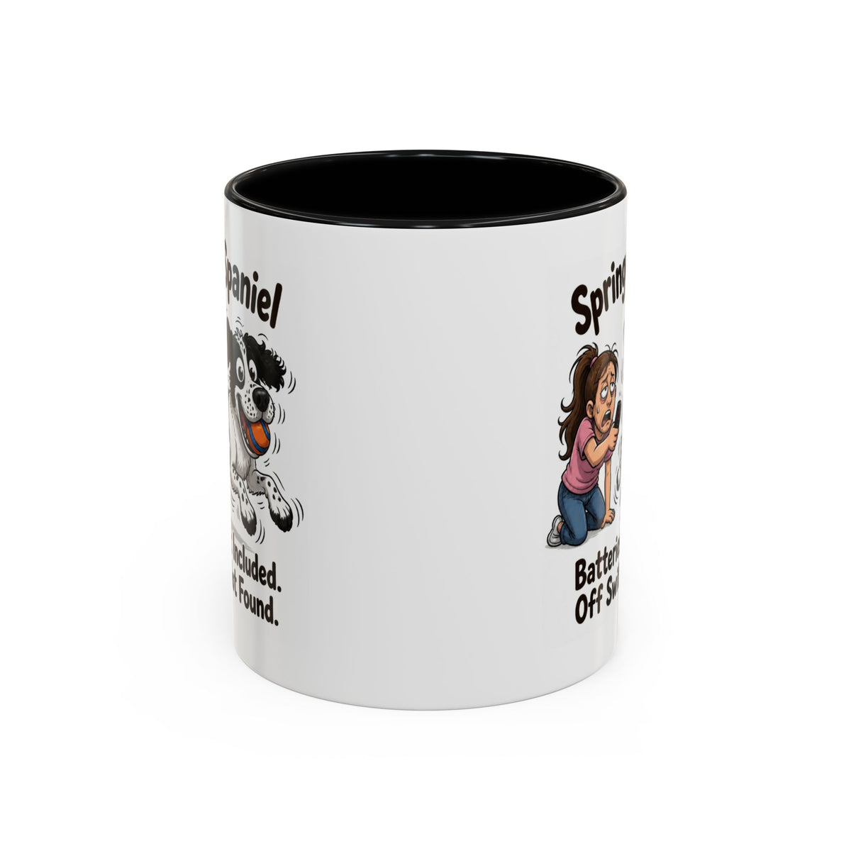 Off Switch Mug - Springer - Black & White - Woman