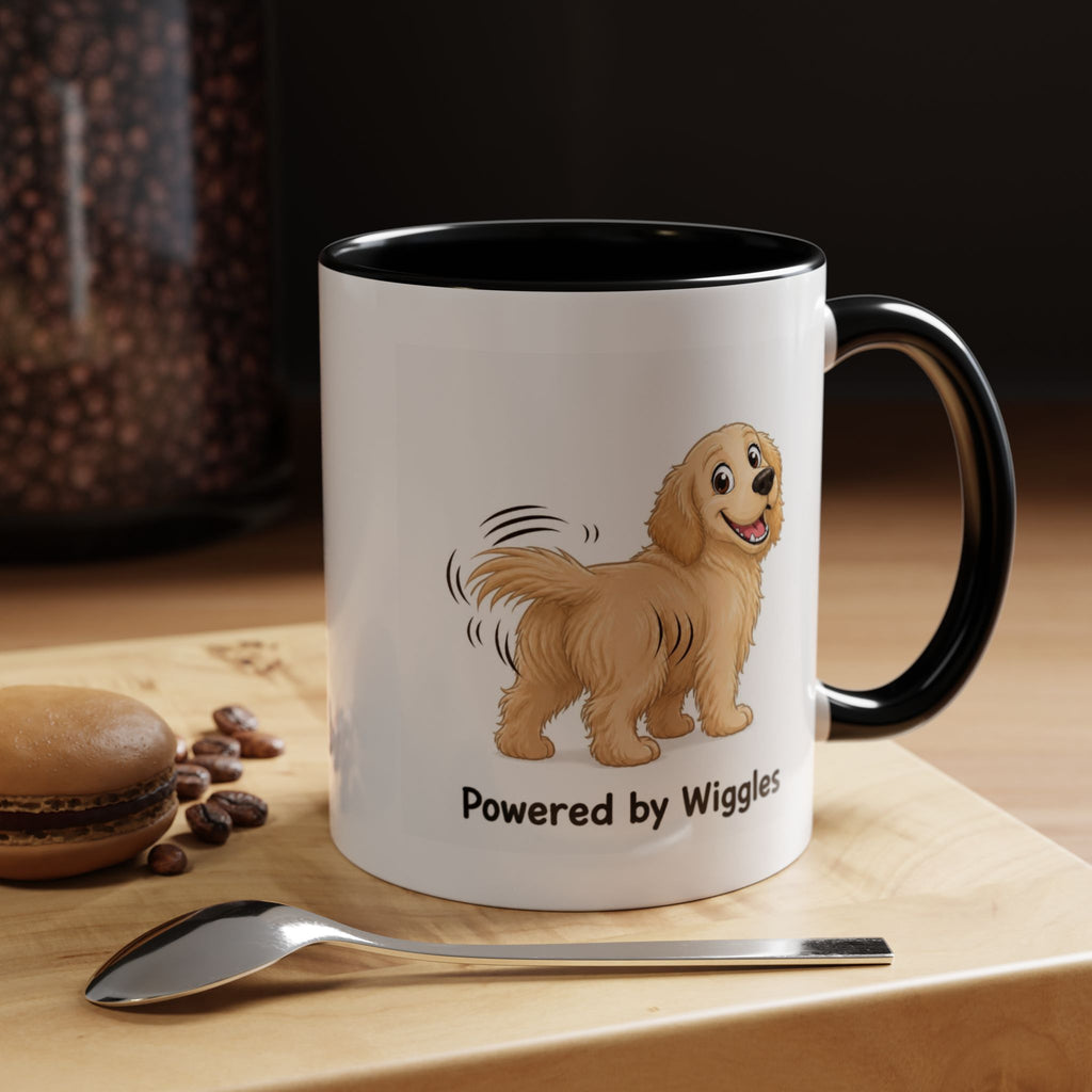 Powered by Wiggles Mug - Golden Retriever - Light Golden