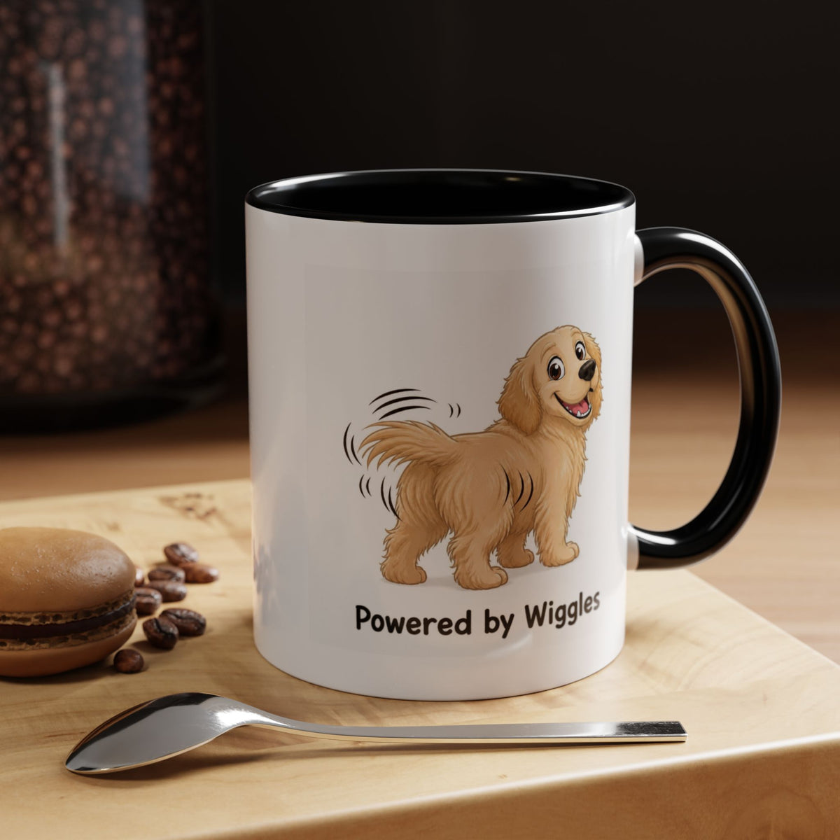 Powered by Wiggles Mug - Golden Retriever - Light Golden