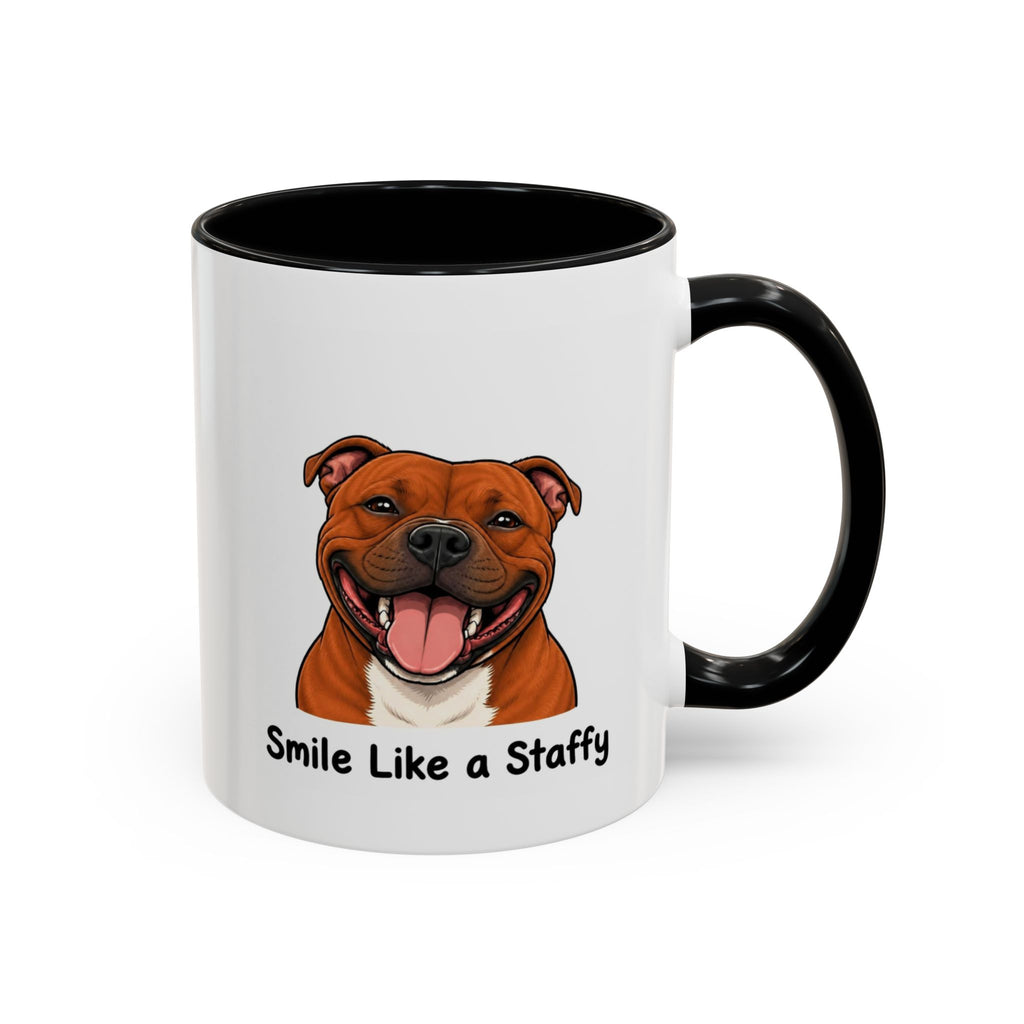 Staffy Smile Mug - Staffordshire Bull Terrier - Red