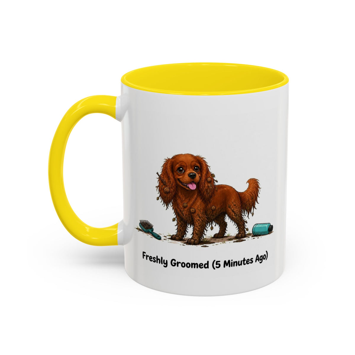 Freshly Groomed Mug - Cavalier King Charles Spaniel - Ruby