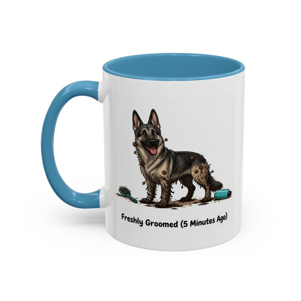 Freshly Groomed Mug - German Shepherd - Sable