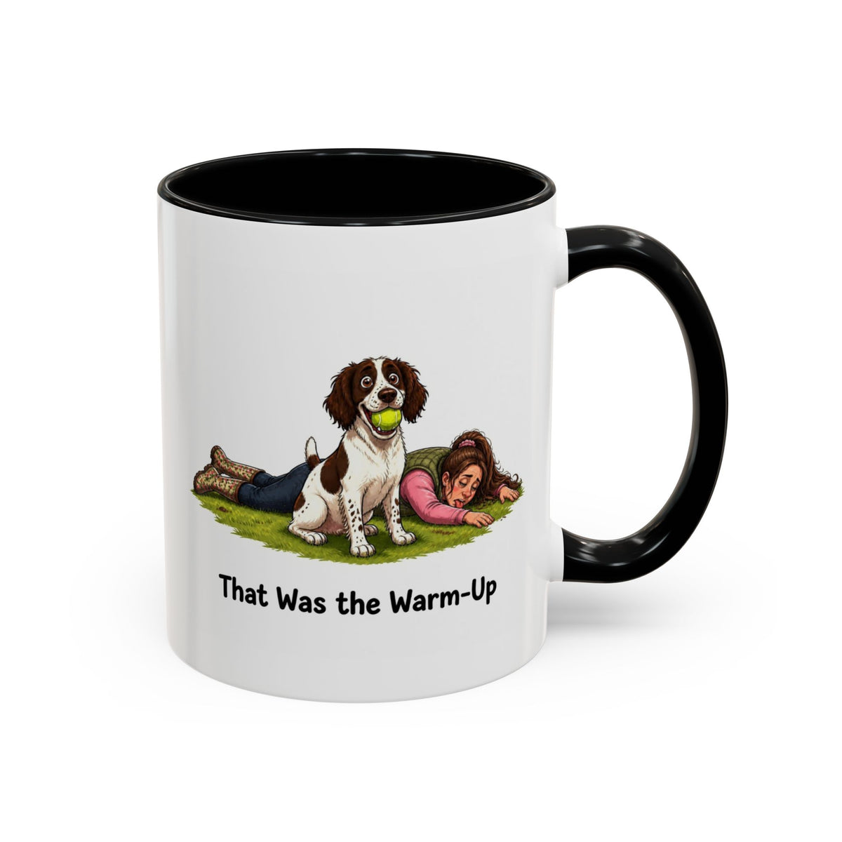 Warm-Up Mug - Springer Spaniel - Liver & White - Woman
