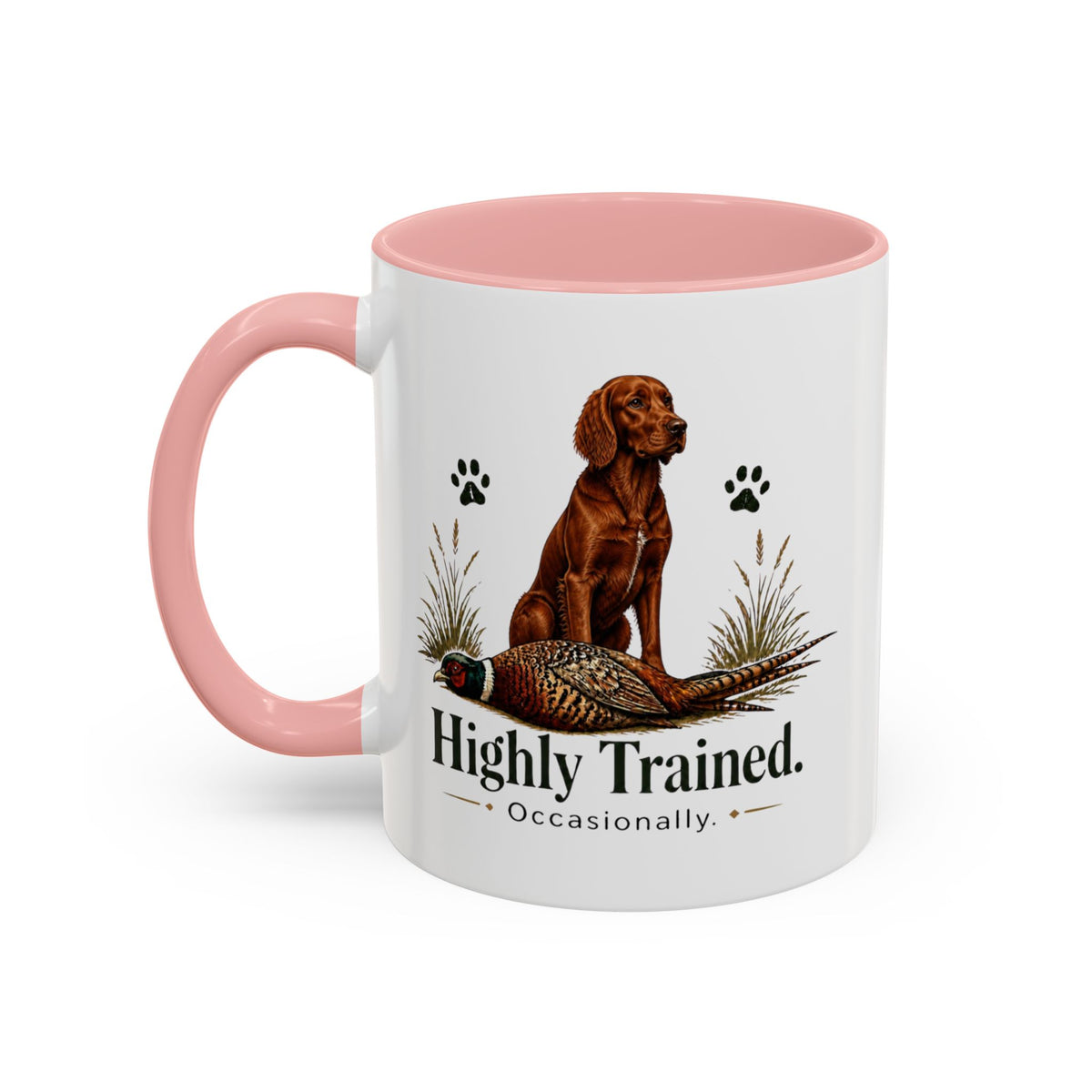 Funny Red Setter Mug - Highly Trained Occasionally, Gundog Owner Gift, Shooting Dog Lover Coffee Mug, 11oz