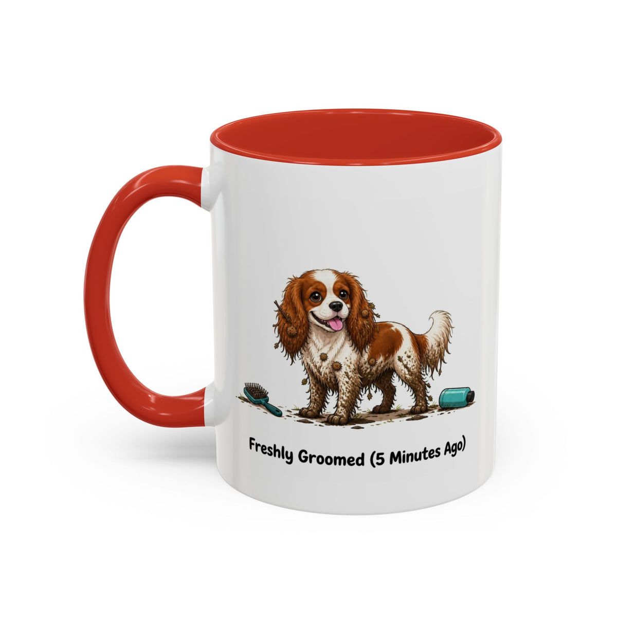 Freshly Groomed Mug - Cavalier King Charles Spaniel - Blenheim
