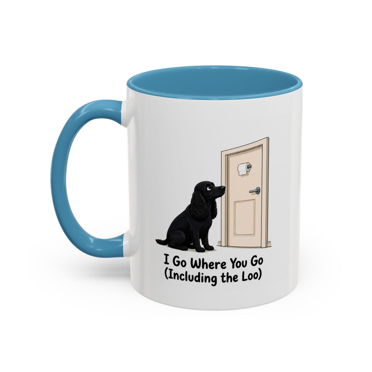 I Go Where You Go Mug - Cocker Spaniel - Black