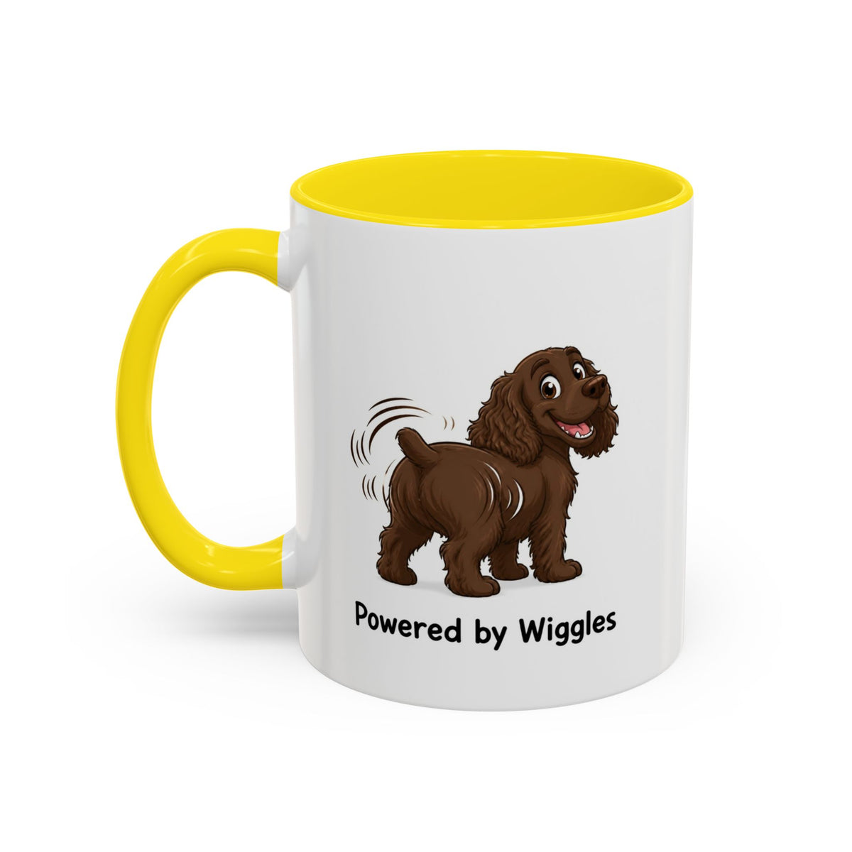 Powered by Wiggles Mug - Cocker Spaniel - Brown