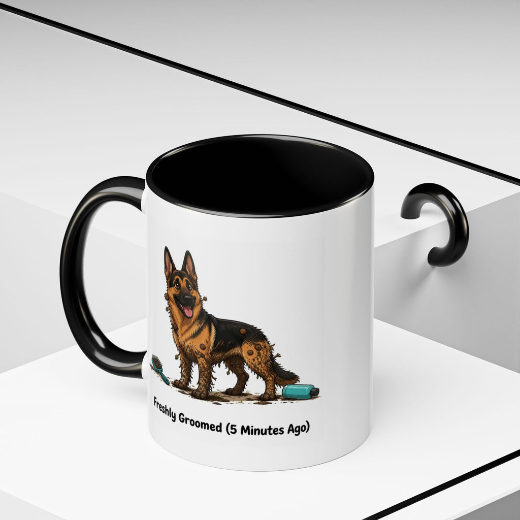 Freshly Groomed Mug - German Shepherd - Black & Tan