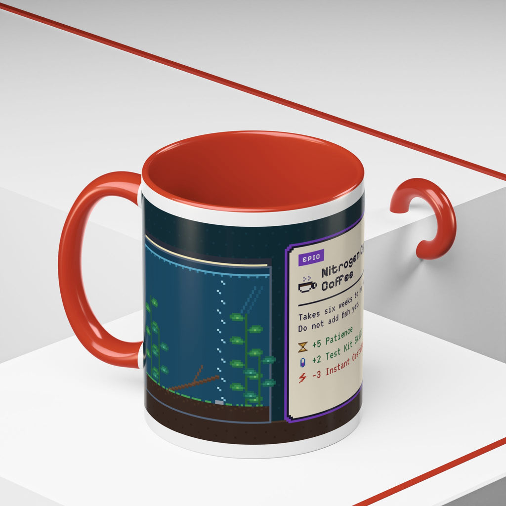 Nitrogen Cycle Coffee pixel art aquarium mug, 11oz ceramic – view 19