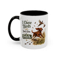 Funny Red Setter Mug - I Chase Birds and Don't Give a Fetch, Working Gun Dog Gift, Pheasant Shooting Mug, 11oz
