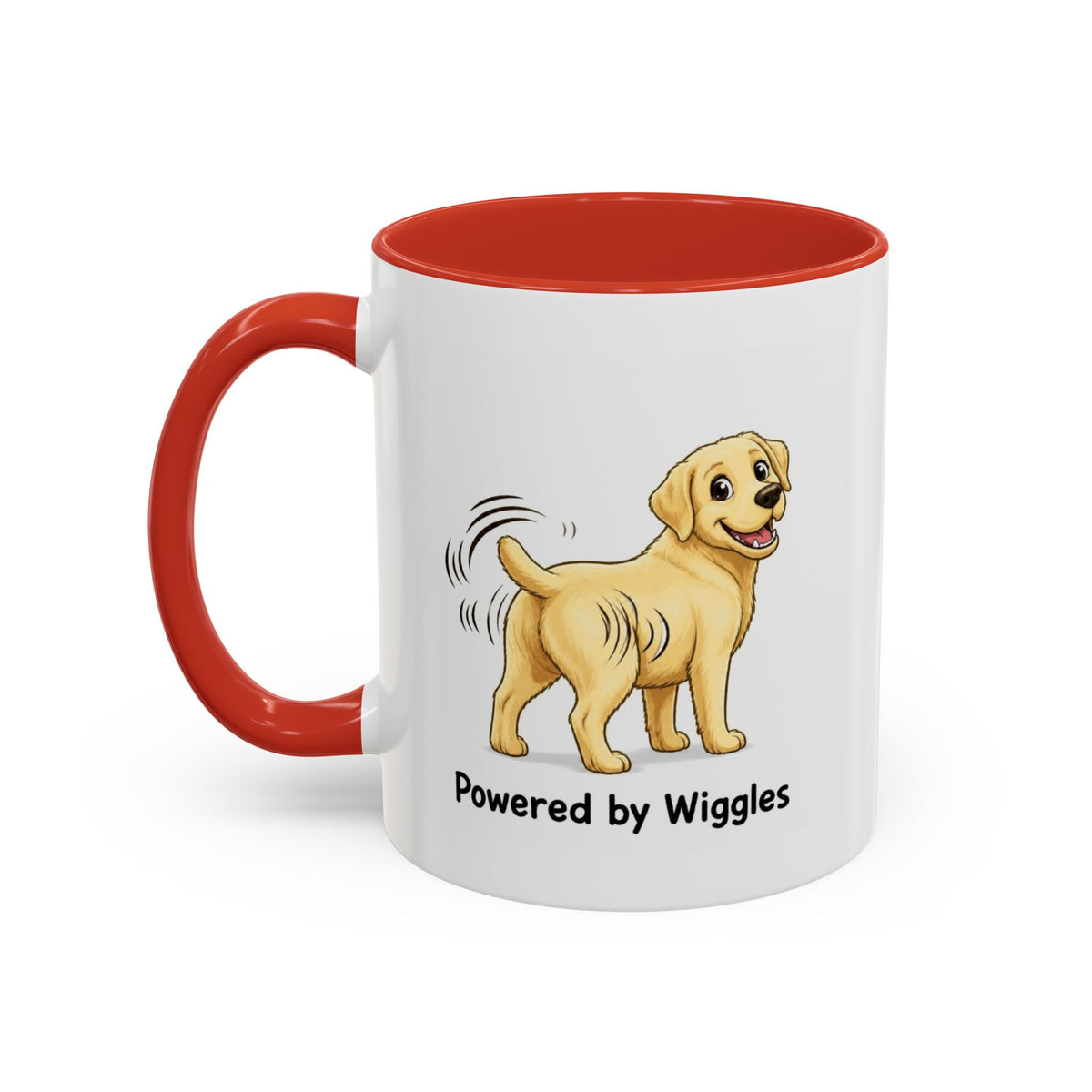 Powered by Wiggles Mug - Labrador - Yellow