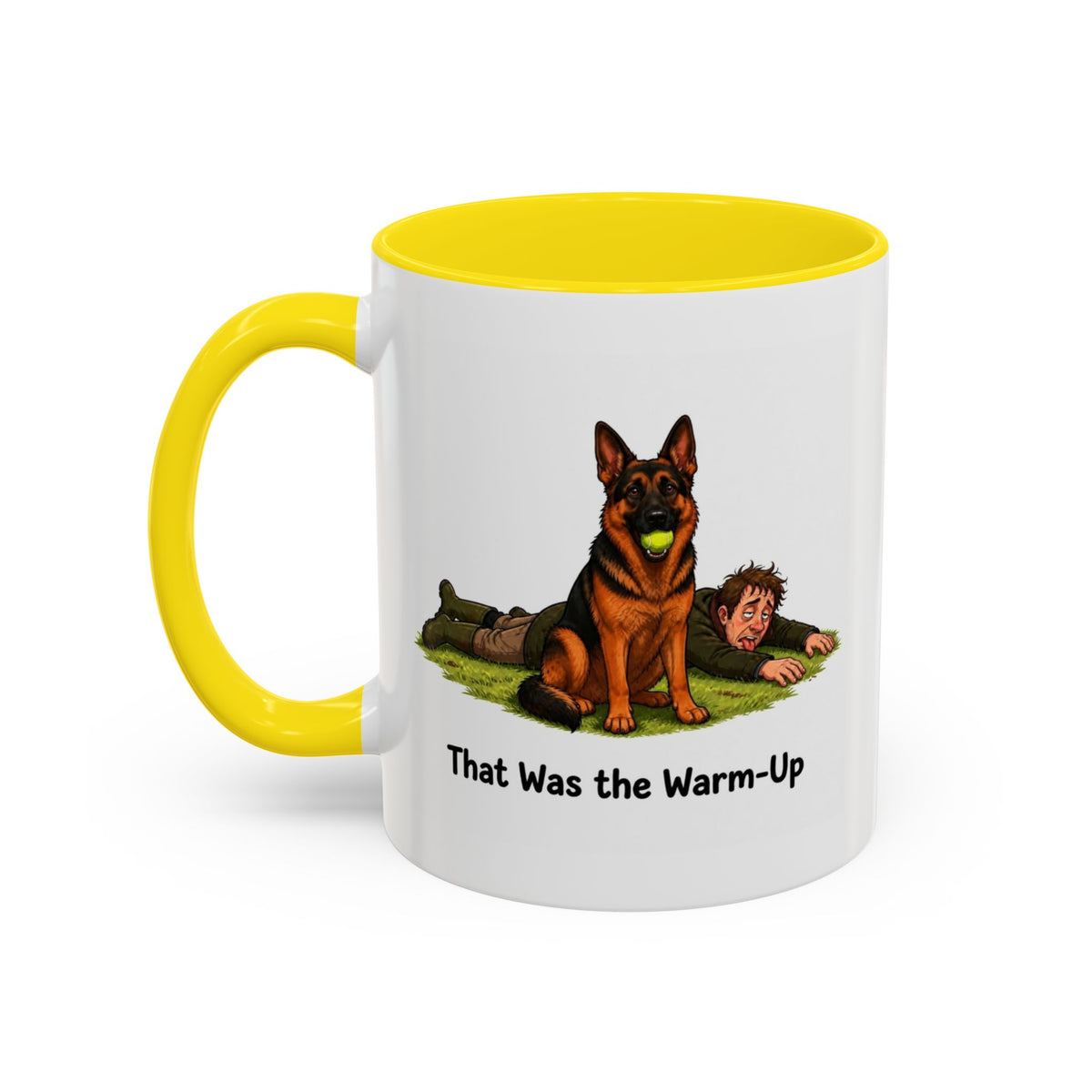 Warm-Up Mug - German Shepherd - Black & Red - Man