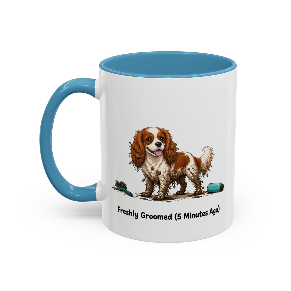 Freshly Groomed Mug - Cavalier King Charles Spaniel - Blenheim