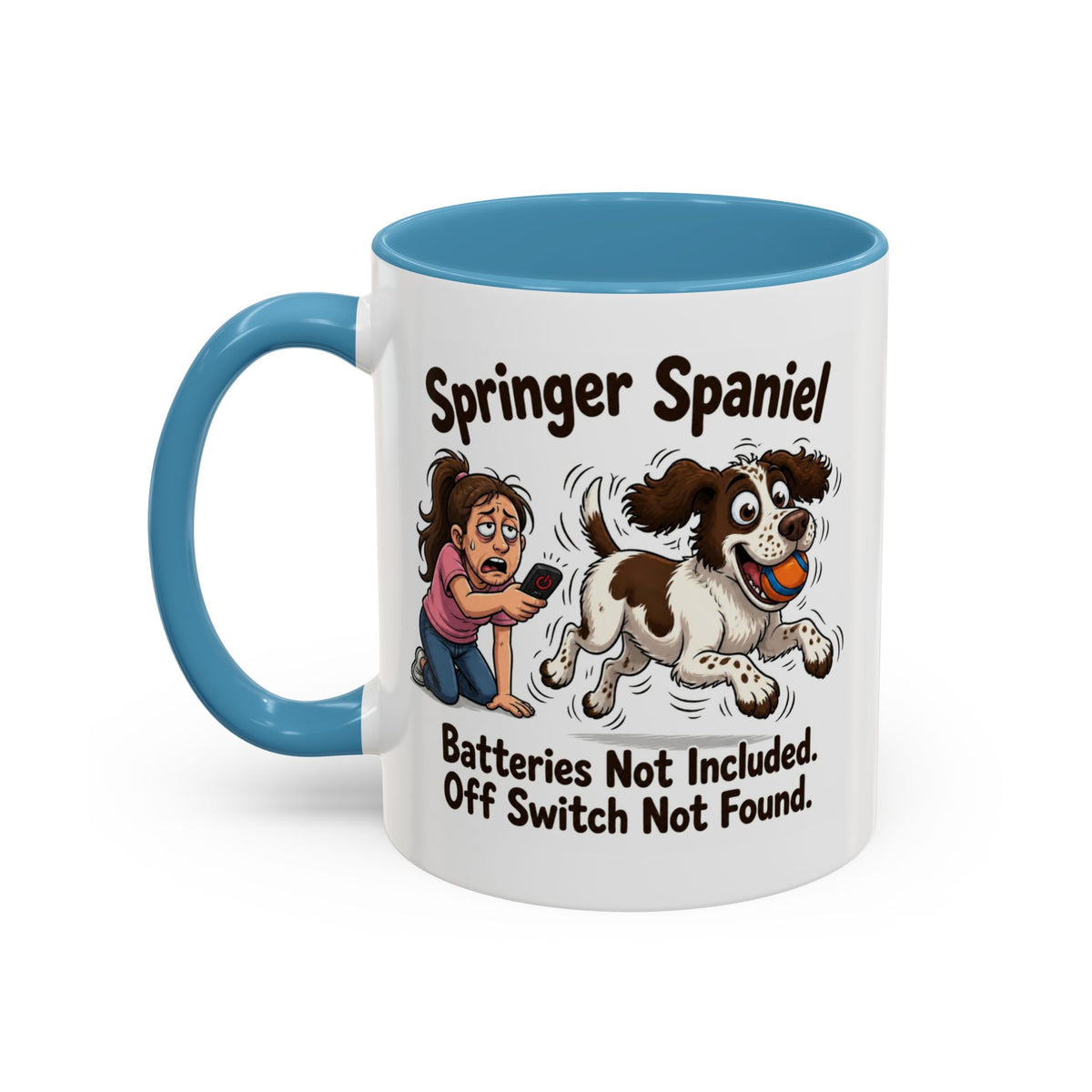 Off Switch Mug - Springer - Liver & White - Woman