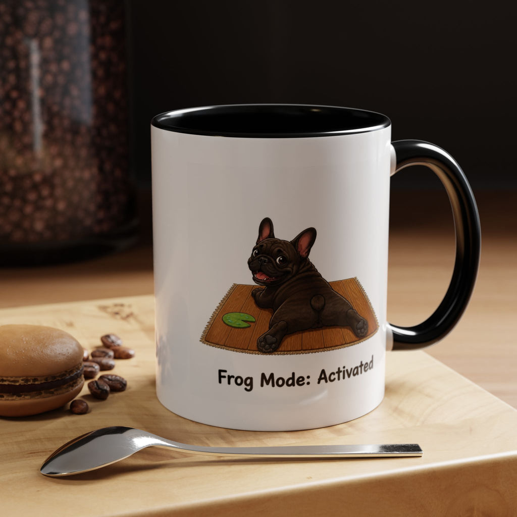 Frog Mode Mug - French Bulldog - Brindle