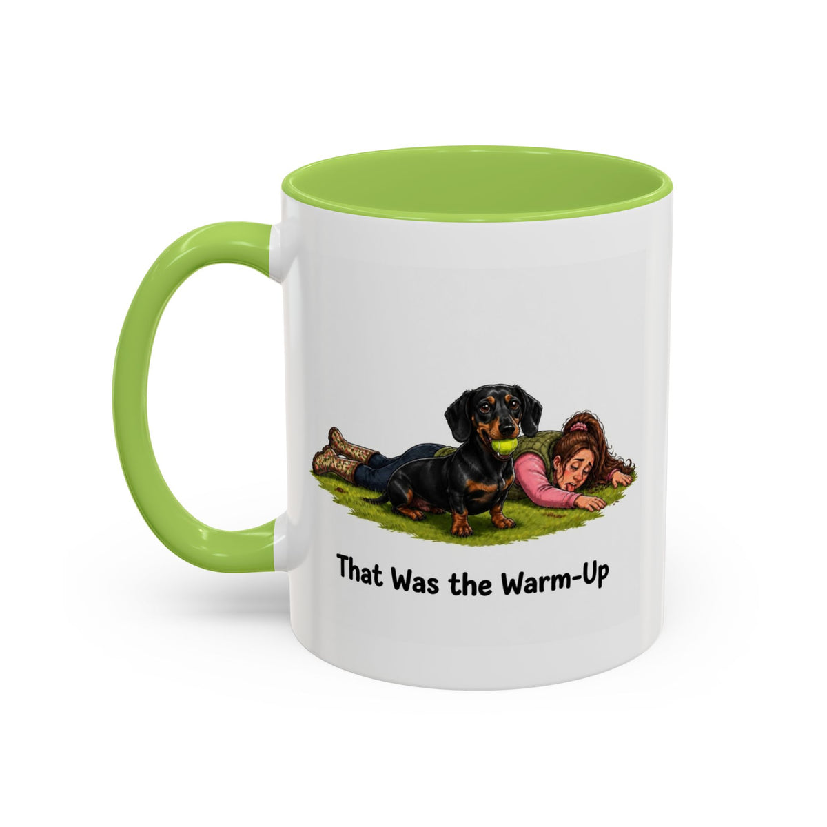 Warm-Up Mug - Mini Smooth Dachshund - Black & Tan - Woman