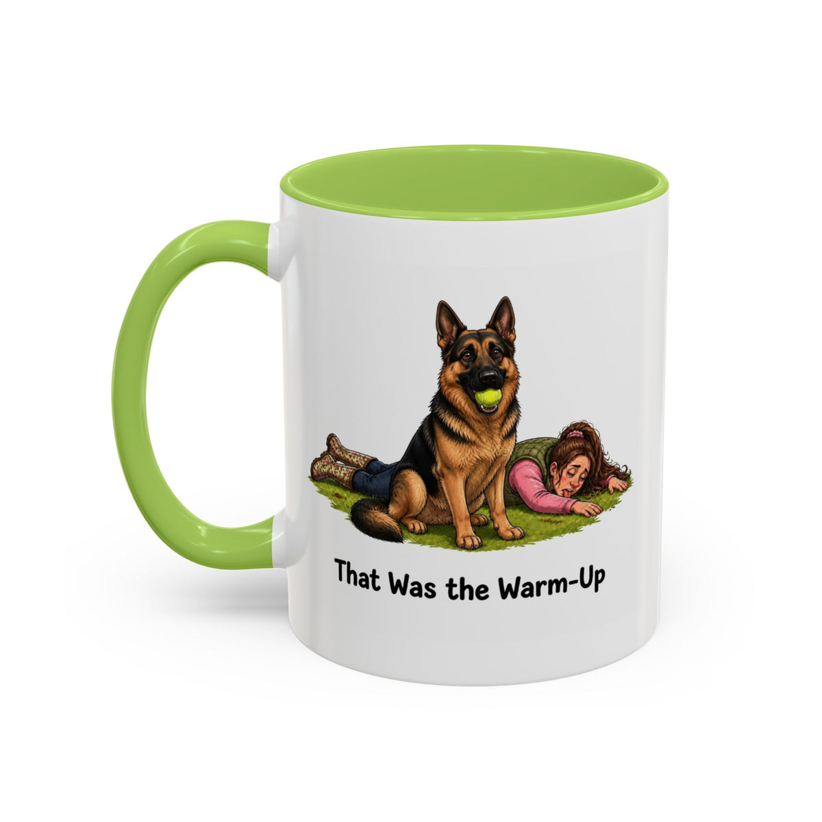 Warm-Up Mug - German Shepherd - Black & Tan - Woman