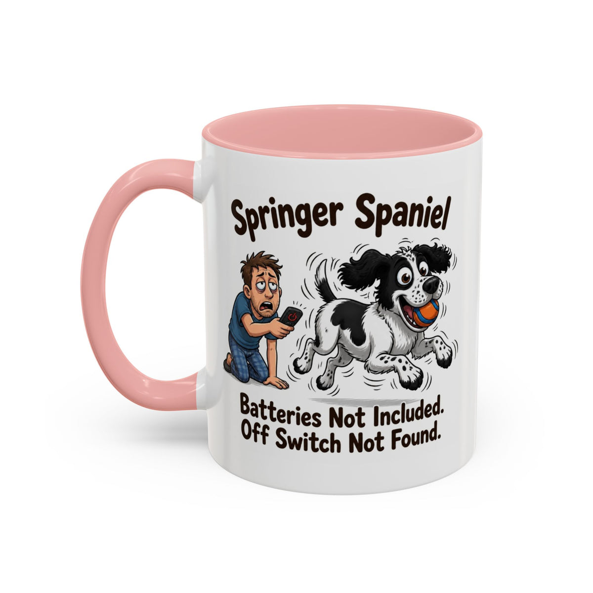 Off Switch Mug - Springer - Black & White - Man