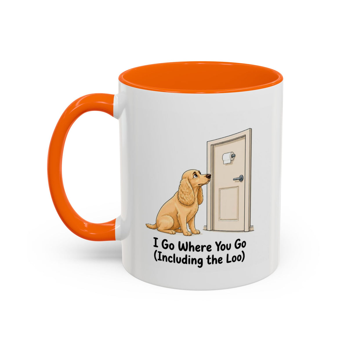I Go Where You Go Mug - Cocker Spaniel - Yellow (Golden)