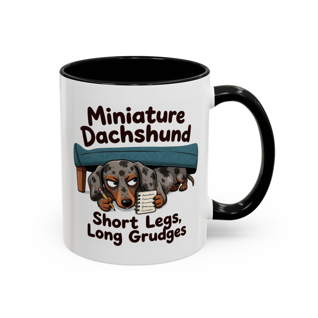 Short Legs Long Grudges Mug - Dachshund - Dapple