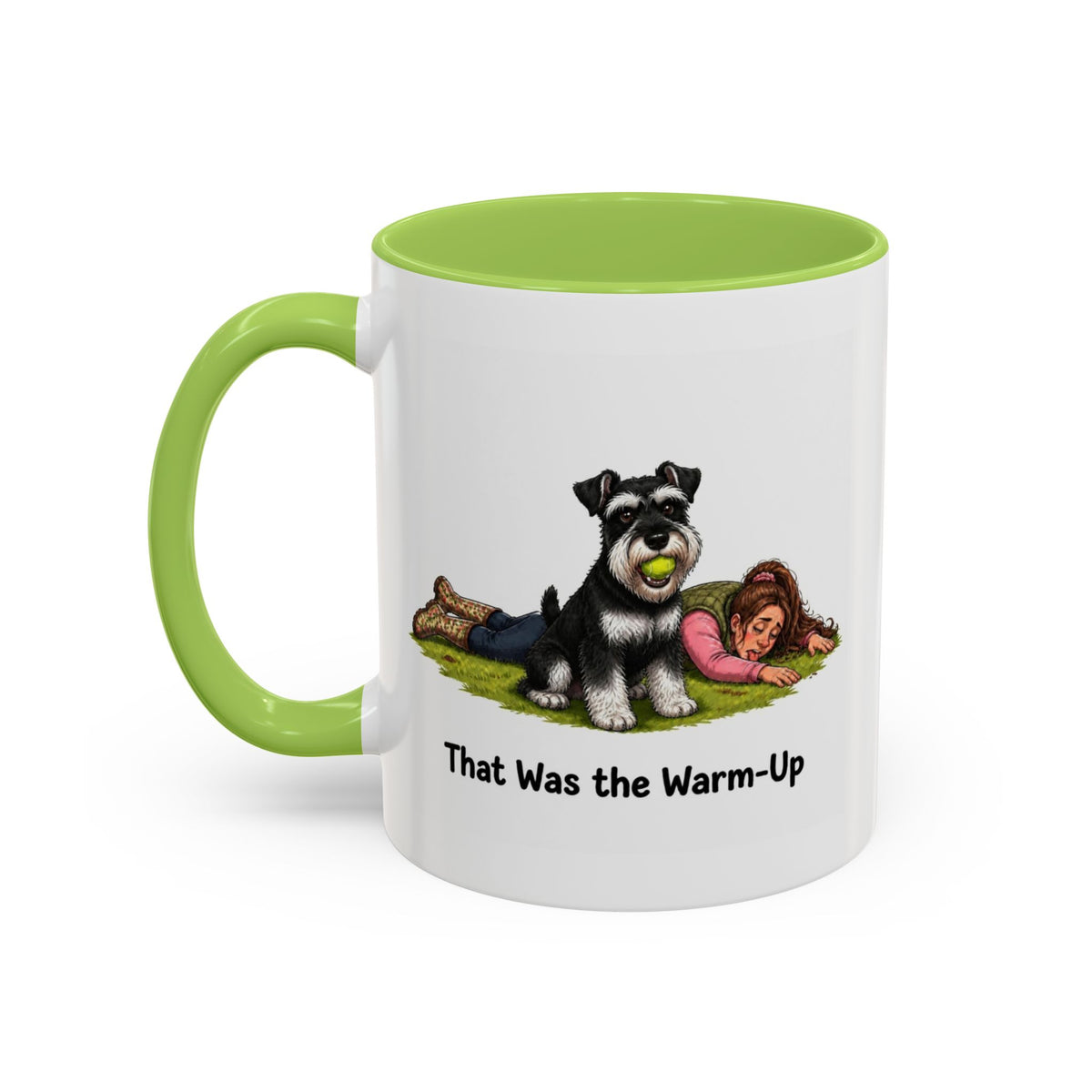 Warm-Up Mug - Miniature Schnauzer - Black & Silver - Woman