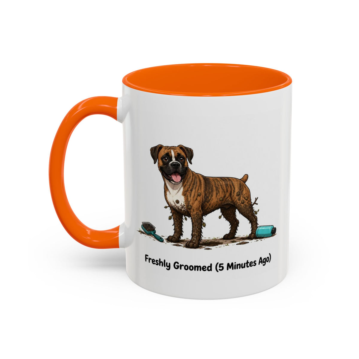 Freshly Groomed Mug - Boxer - Brindle