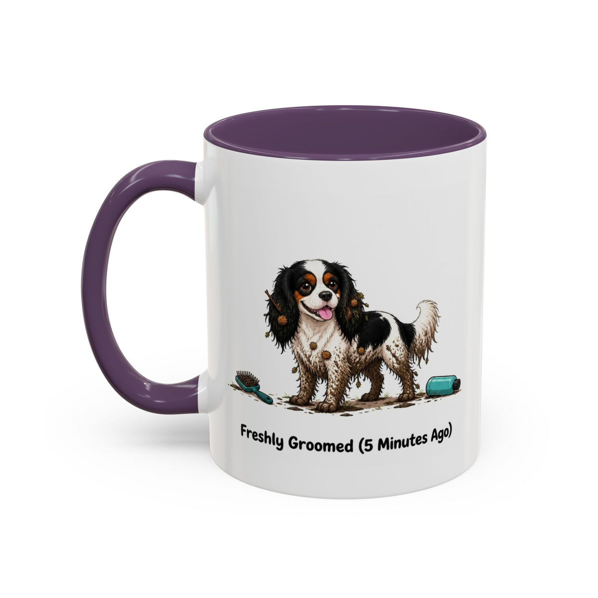 Freshly Groomed Mug - Cavalier King Charles Spaniel - Tricolour