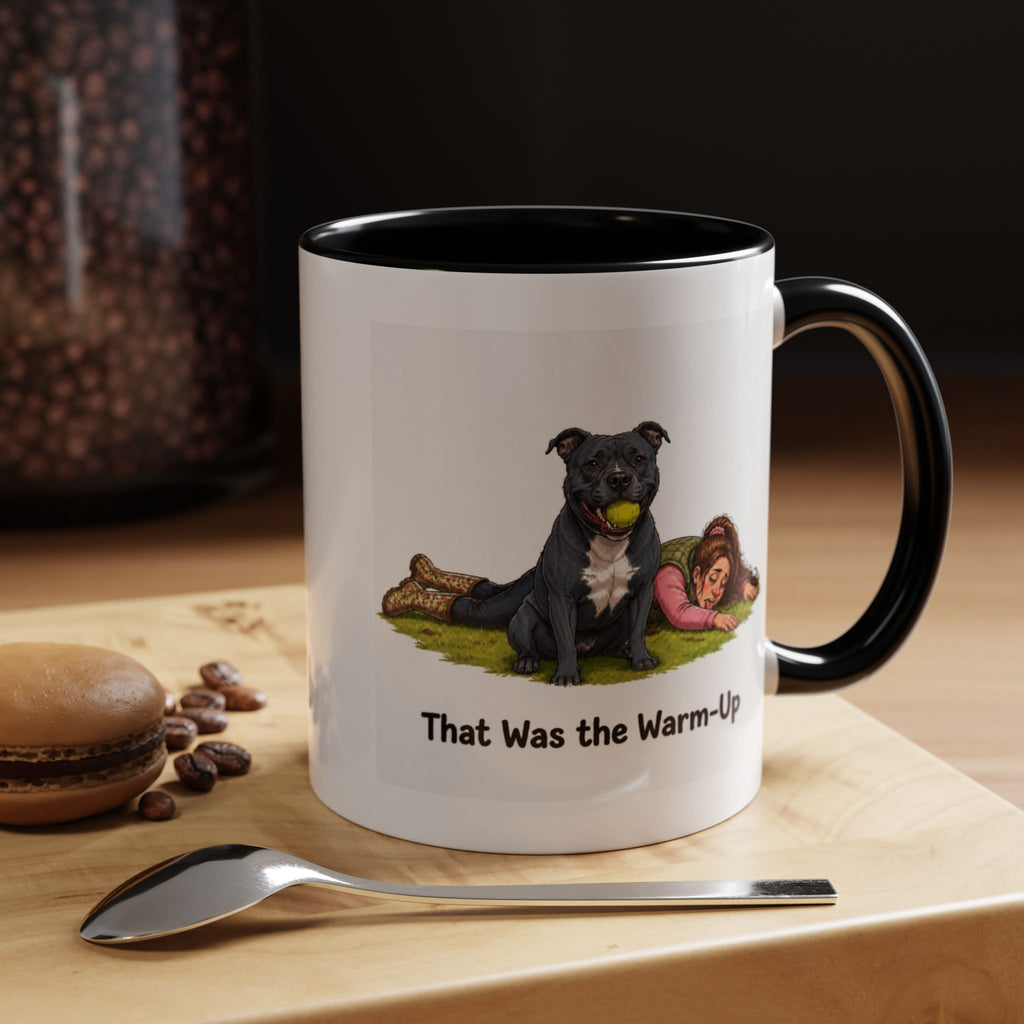 Warm-Up Mug - Staffordshire Bull Terrier - Blue - Woman