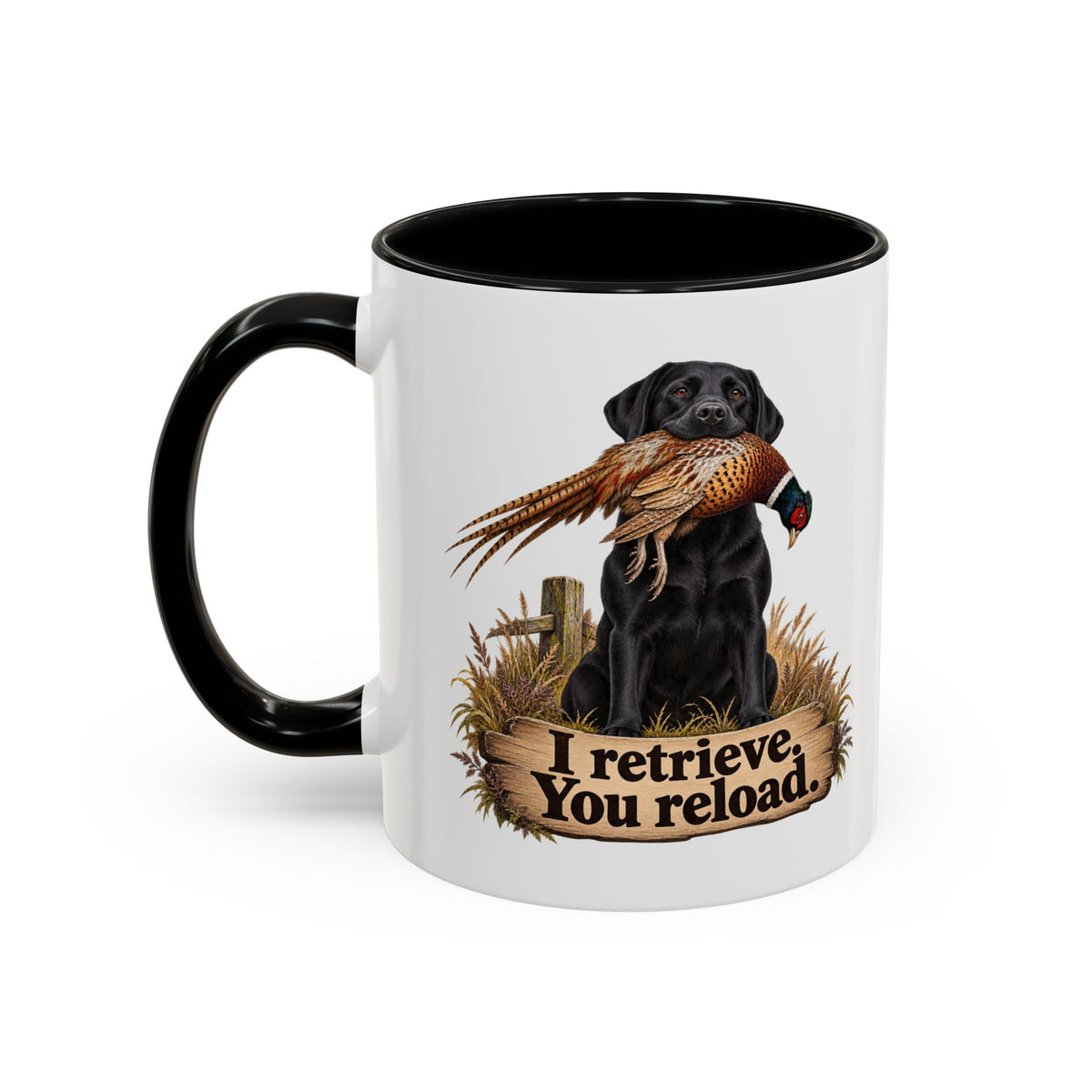 Funny Black Labrador Mug - I Retrieve You Reload, Gundog Owner Gift, Shooting Dog Lover Coffee Mug, 11oz