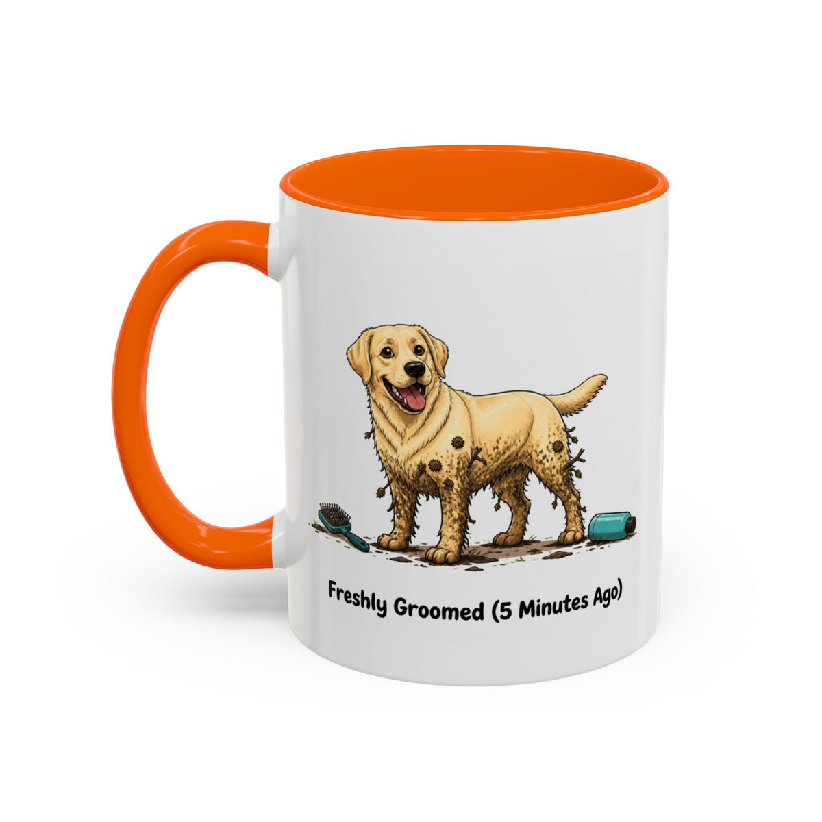 Freshly Groomed Mug - Labrador - Yellow