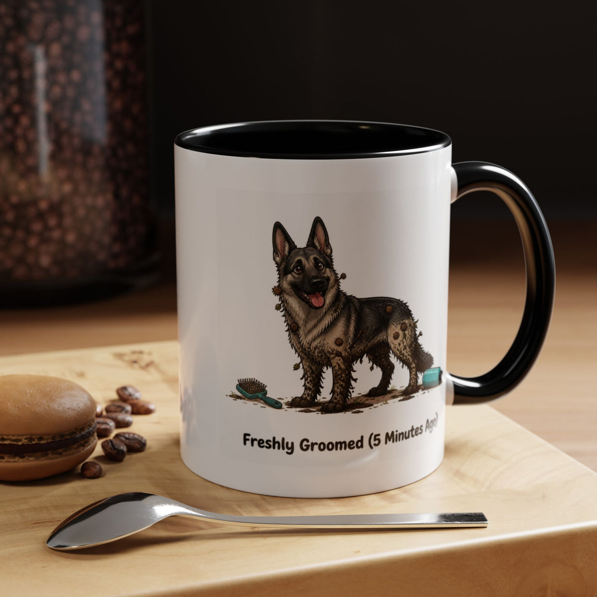 Freshly Groomed Mug - German Shepherd - Sable