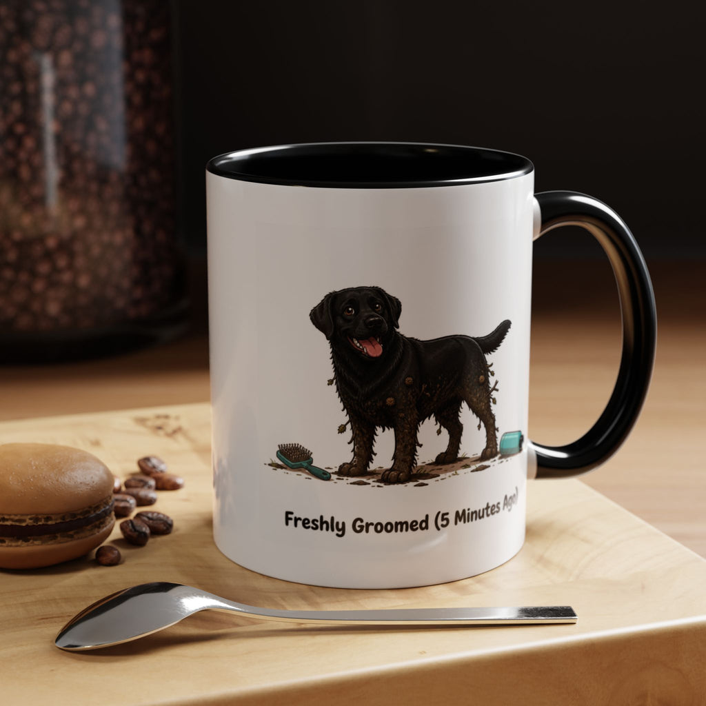 Freshly Groomed Mug - Labrador - Black