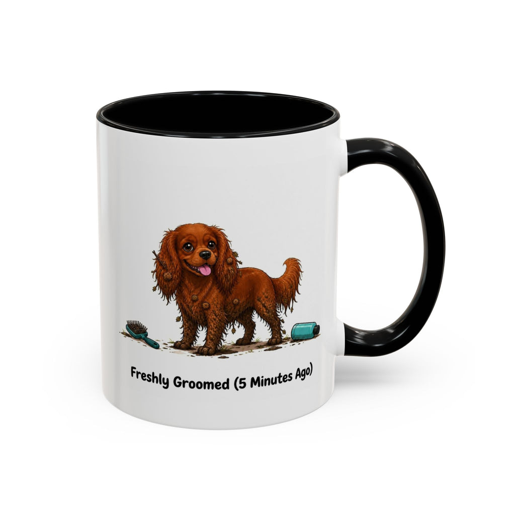 Freshly Groomed Mug - Cavalier King Charles Spaniel - Ruby