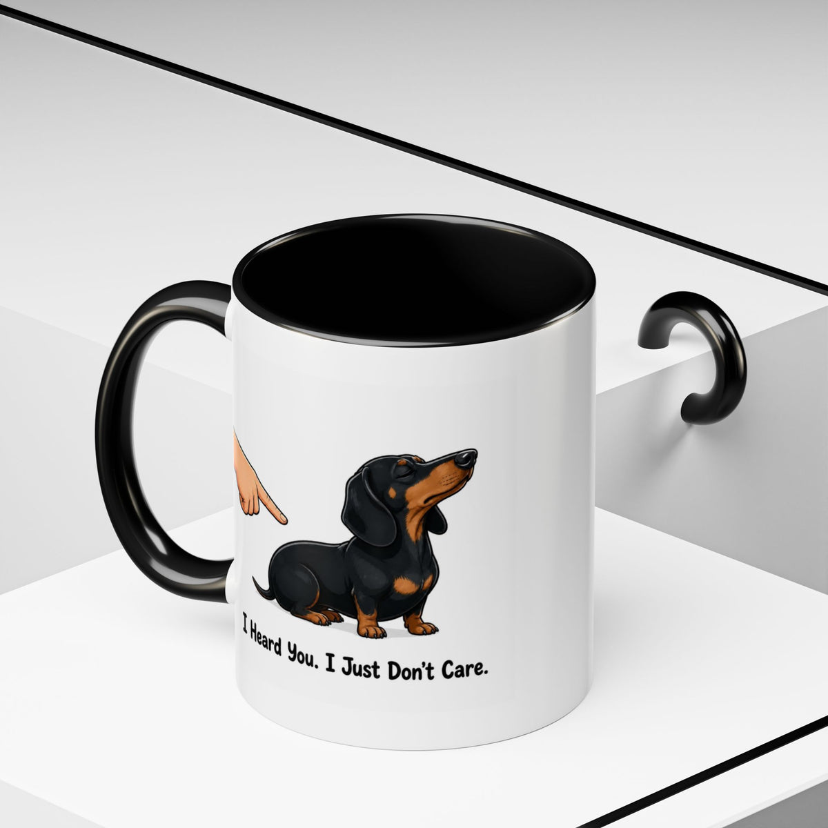 I Heard You Mug - Dachshund - Black & Tan