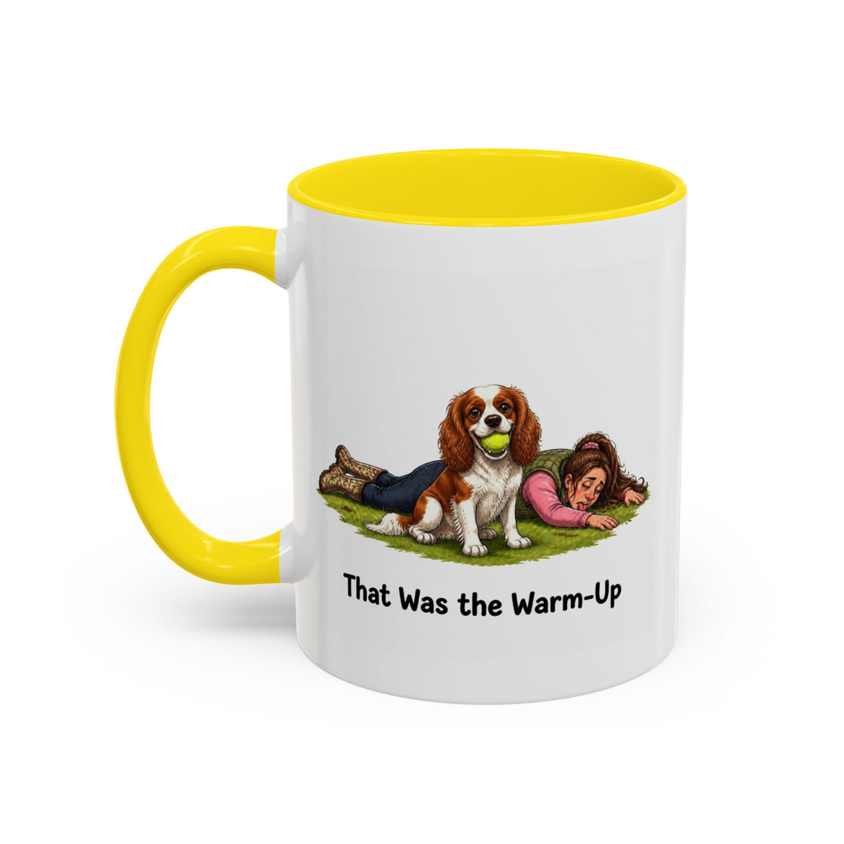 Warm-Up Mug - Cavalier King Charles Spaniel - Blenheim - Woman