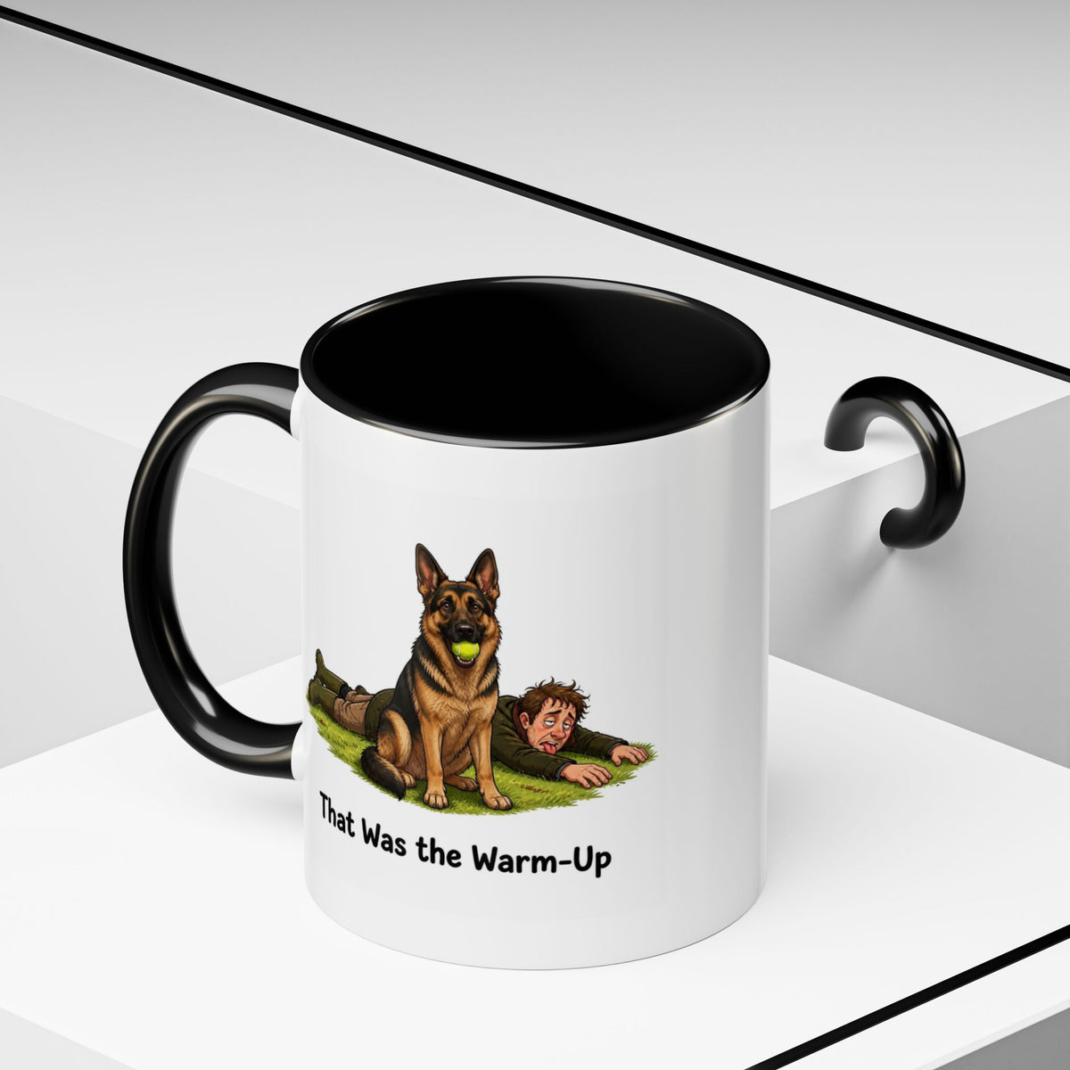 Warm-Up Mug - German Shepherd - Black & Tan - Man