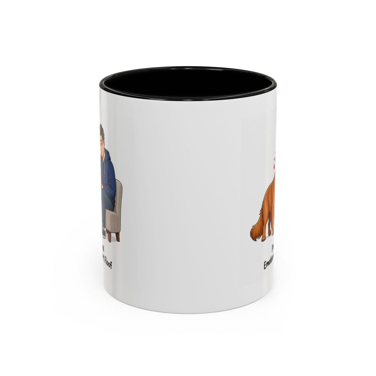 Support Floof Mug - Golden Retriever - Dark Golden - Man