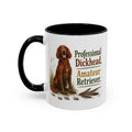 Funny Red Setter Mug - Professional Dickhead, Amateur Retriever, Working Gun Dog Gift, Pheasant Shooting Mug, 11oz