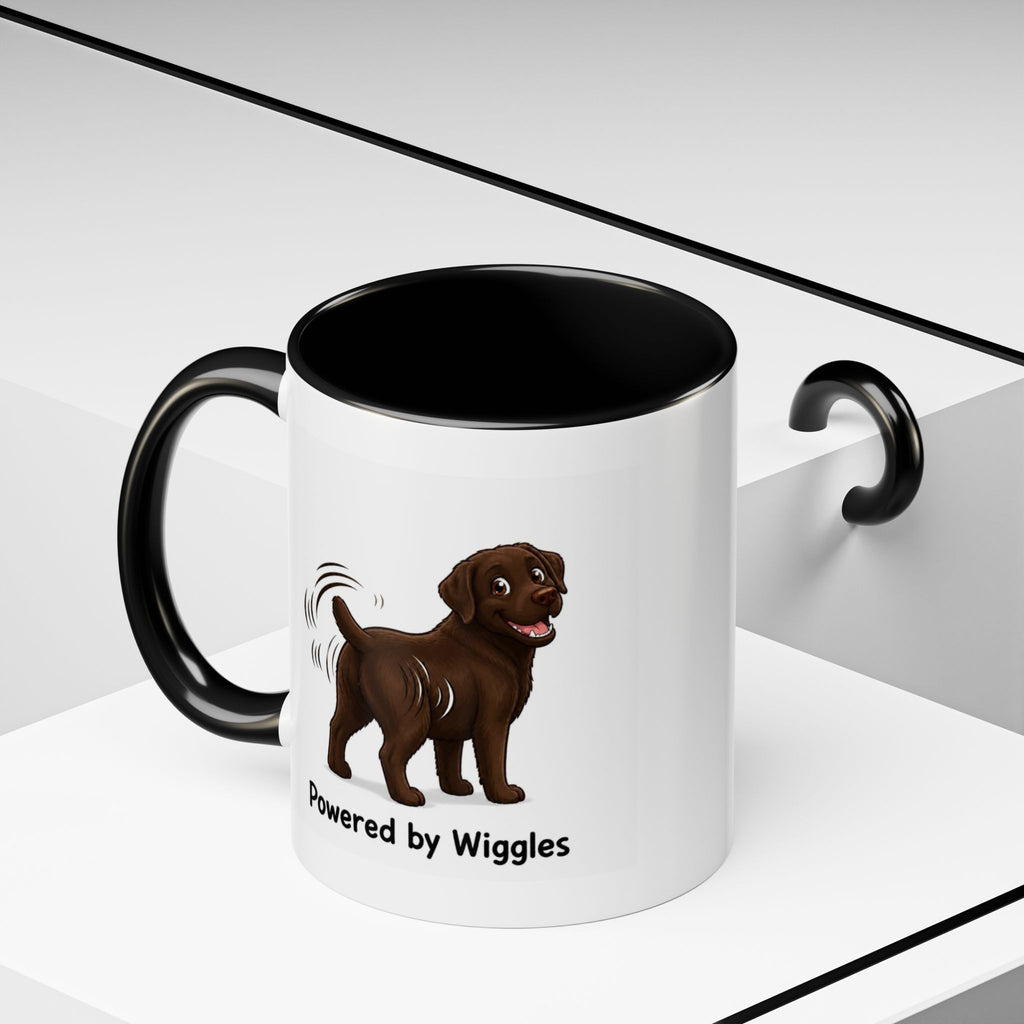 Powered by Wiggles Mug - Labrador - Chocolate