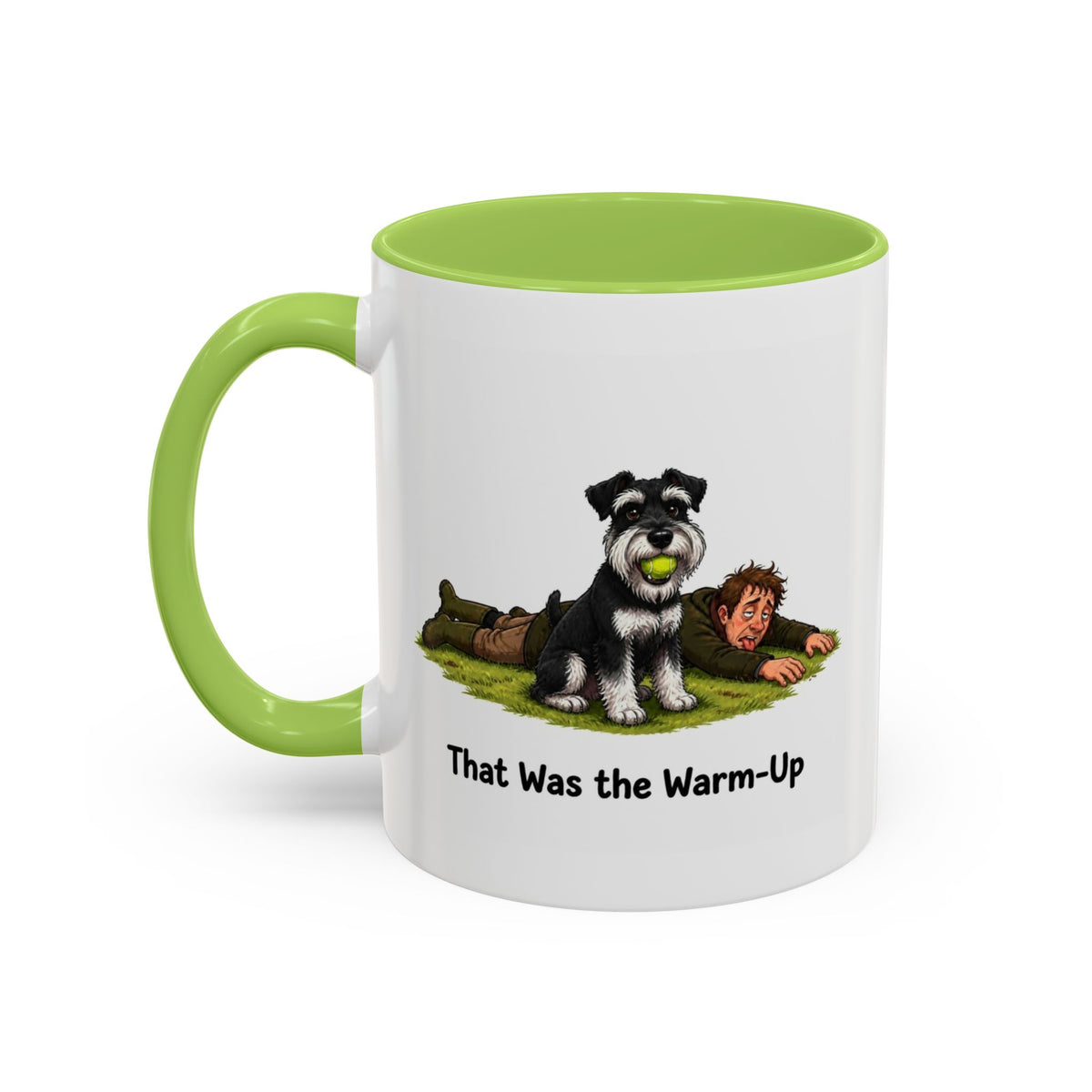 Warm-Up Mug - Miniature Schnauzer - Black & Silver - Man