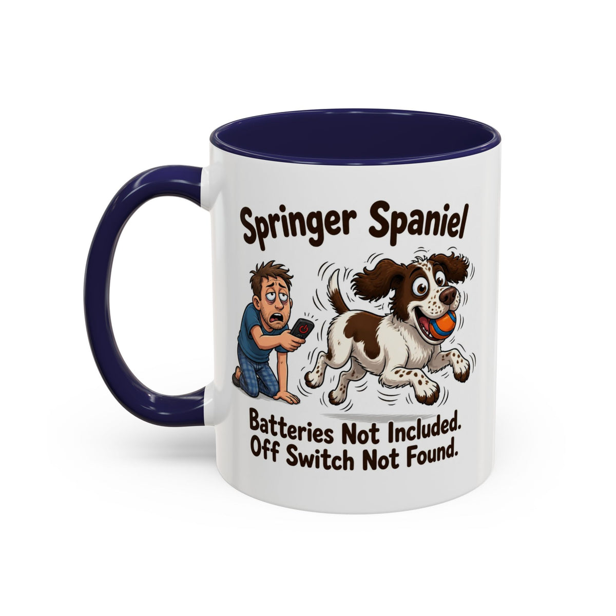 Off Switch Mug - Springer - Liver & White - Man