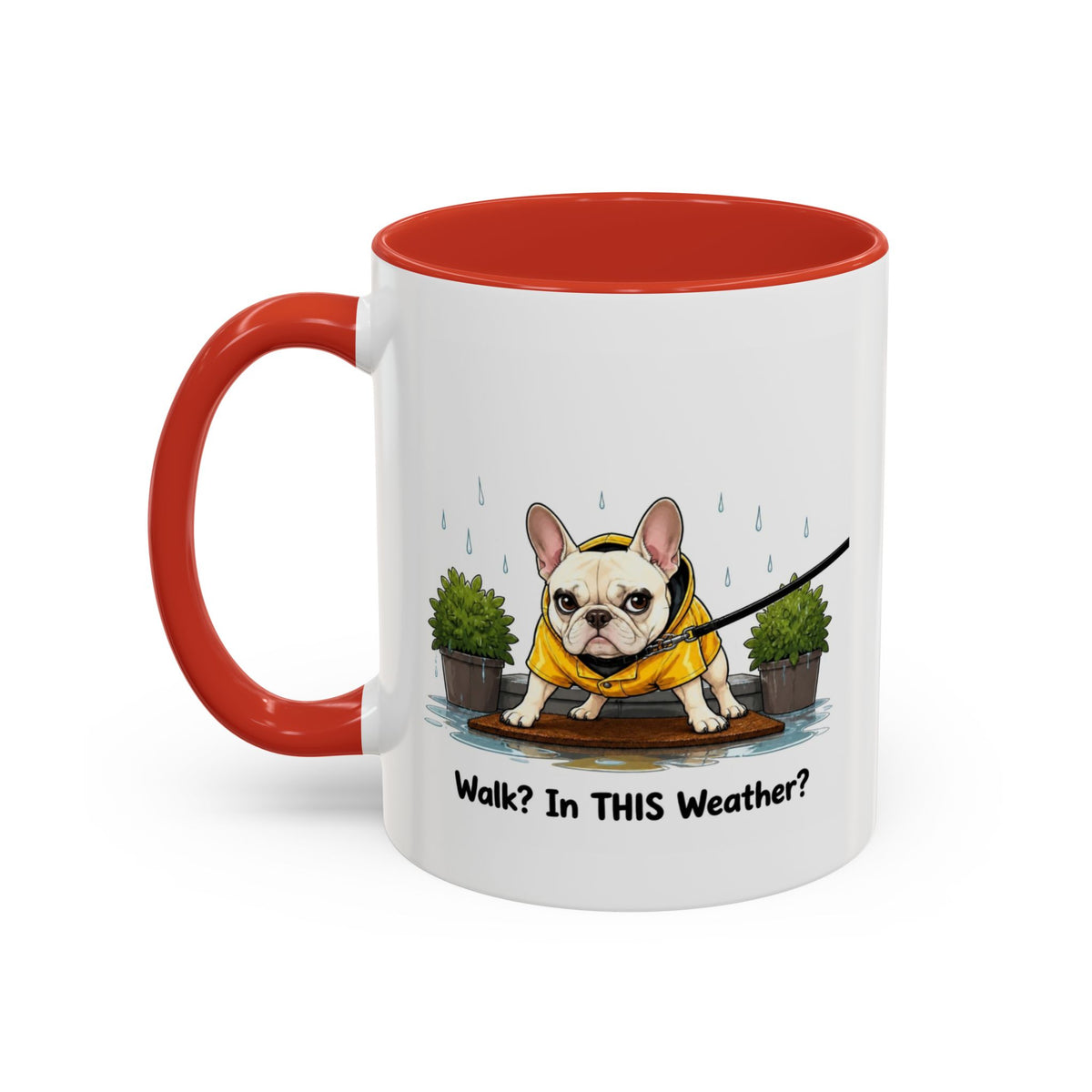 Walk Weather Mug - French Bulldog - Cream