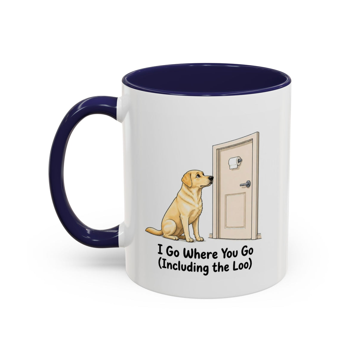 I Go Where You Go Mug - Labrador - Yellow