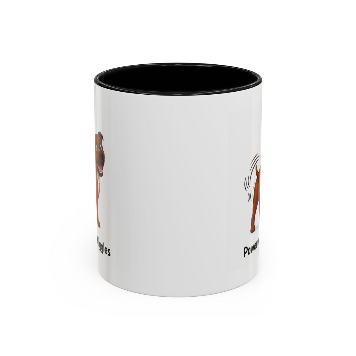 Powered by Wiggles Mug - Staffordshire Bull Terrier - Red